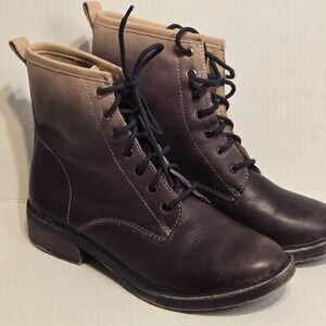 Lucky Brand Purple Ombre Combat Winter Fashion Boots Size 7